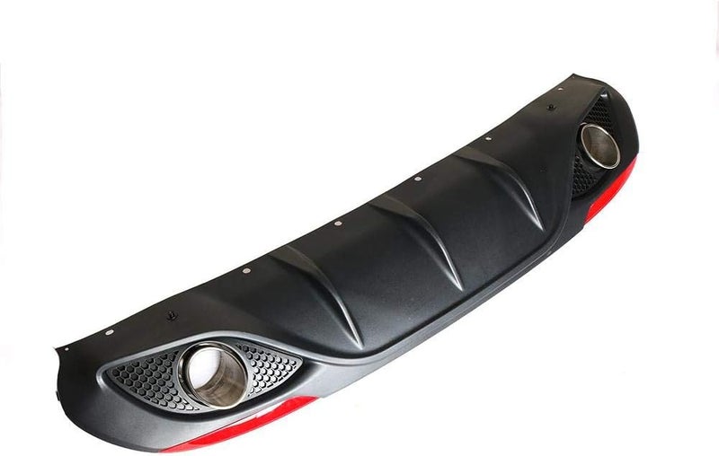 QASULER Car Rear Bumper Diffuser Lip Spoiler for Alfa Romeo Giulia - Image 3