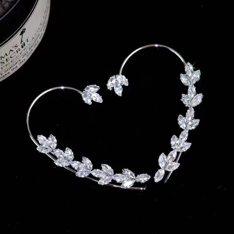 ZuDaling 2PCS Earrings Hook Without Pierced Ear Bone Clip Ear Clip (Silver Ear Clips) - Image 2