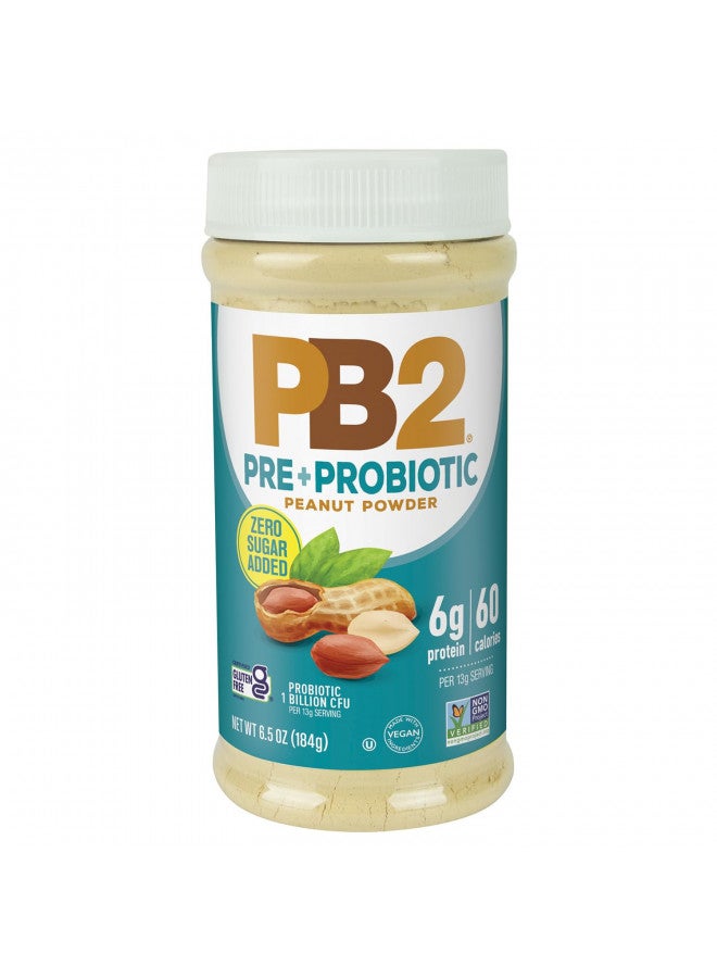 PB2 PB2 Peanut Butter Powder - No Sugar Added, Supplemented with Prebiotics + Probiotics, Gluten Free, Non-GMO [6.5 oz]  - Image 1
