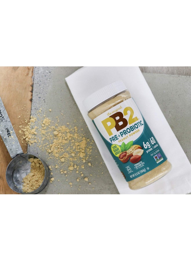 PB2 PB2 Peanut Butter Powder - No Sugar Added, Supplemented with Prebiotics + Probiotics, Gluten Free, Non-GMO [6.5 oz]  - Image 3