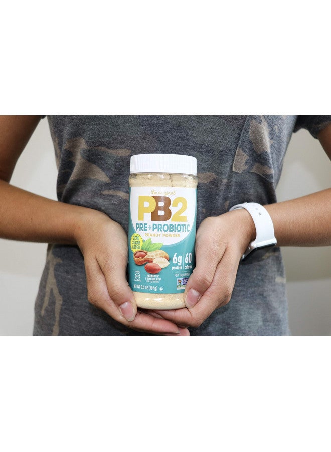 PB2 PB2 Peanut Butter Powder - No Sugar Added, Supplemented with Prebiotics + Probiotics, Gluten Free, Non-GMO [6.5 oz]  - Image 4