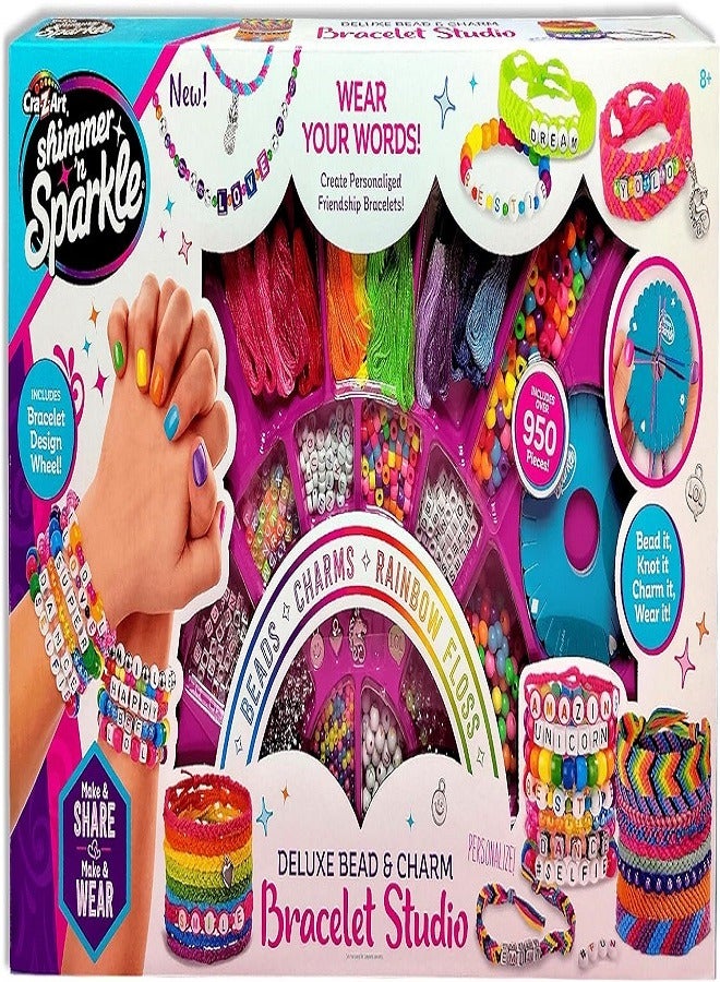 Shimmer N Sparkle Deluxe Bead & Charm Bracelet Studio - Image 3