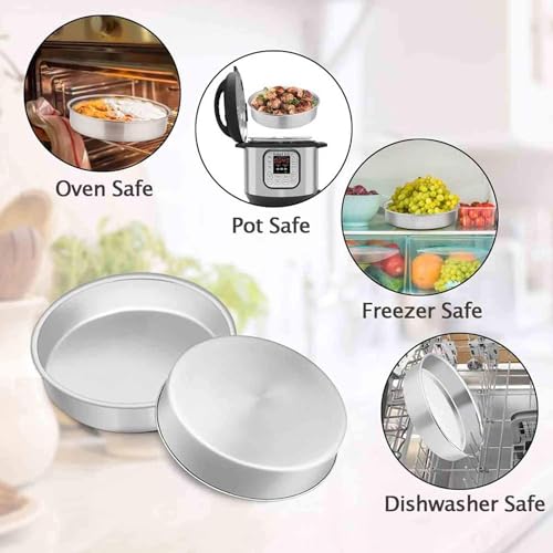 RINKLE TRENDZ 3 in 1 Aluminium Round Cake Mould (8/7/6 Inch) - Image 5