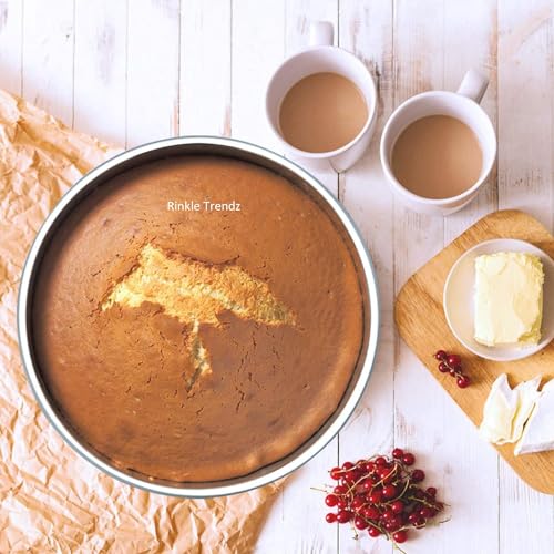 RINKLE TRENDZ 3 in 1 Aluminium Round Cake Mould (8/7/6 Inch) - Image 3