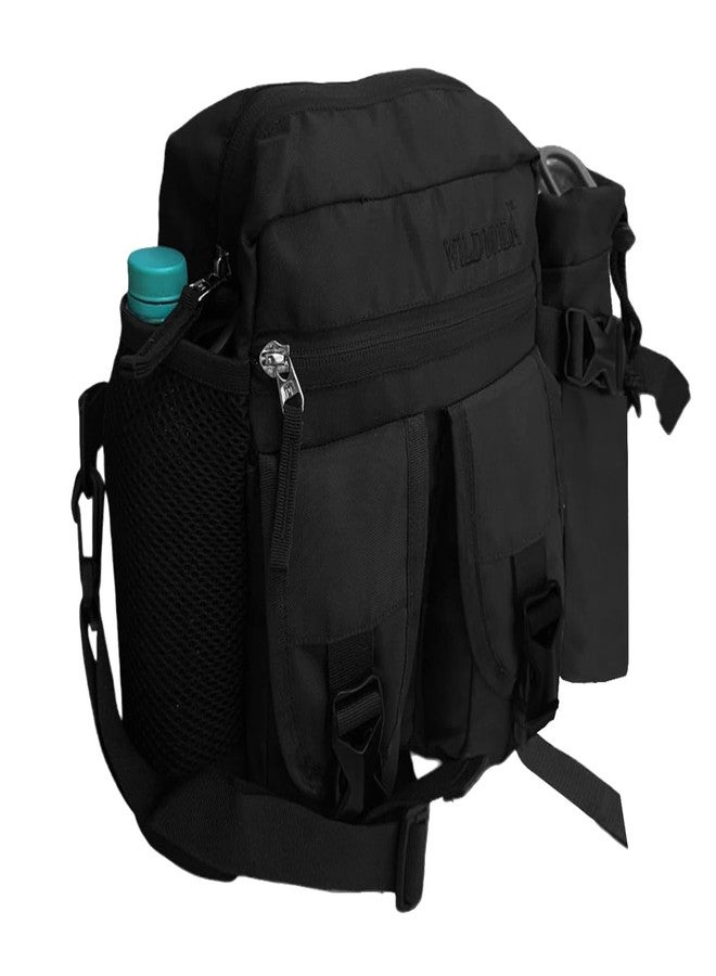 WILD MODA Multi-Function Unisex Sling Backpack: Crossbody Chest Bag for Travel and Leisure (Black) - Image 1