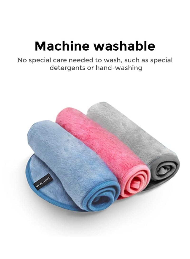 Wownect Makeup Remover ClothSoft Microfiber Reusable Facial Cleansing Towel 4 Per Pack Machine Washable Cloth Suitable for All Skin Types - Image 5