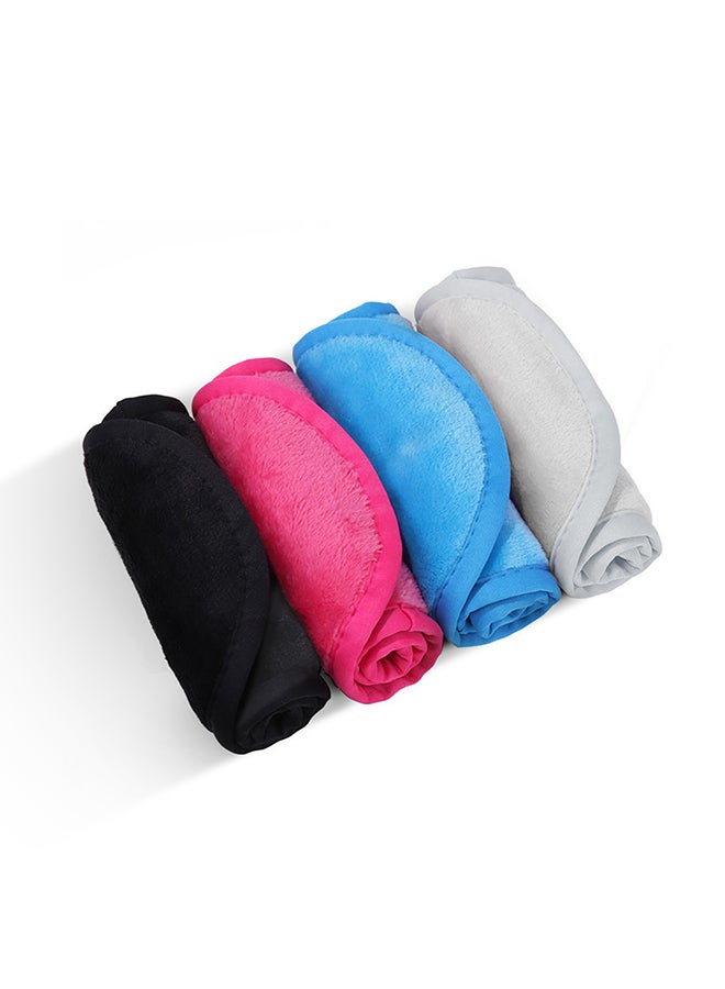 Wownect Makeup Remover ClothSoft Microfiber Reusable Facial Cleansing Towel 4 Per Pack Machine Washable Cloth Suitable for All Skin Types - Image 1