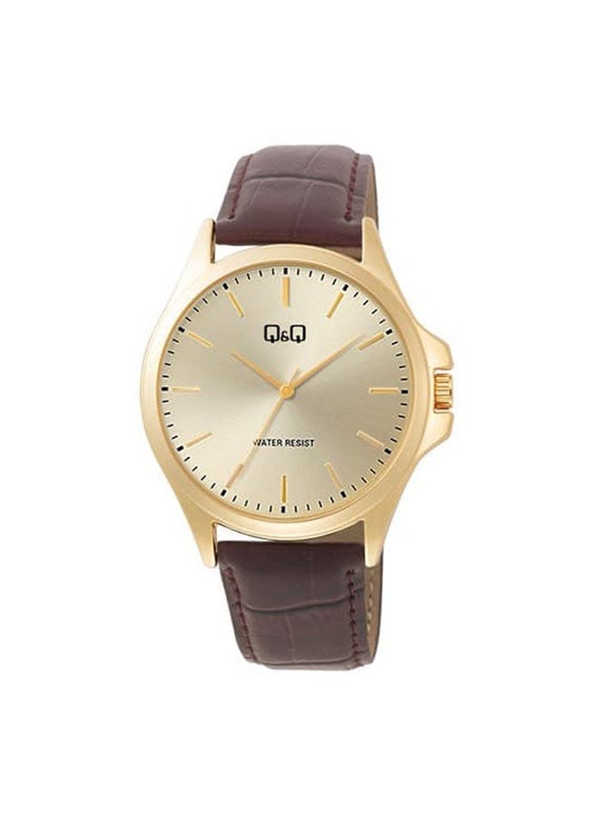 Q&Q Leather Analog Watch C36A-010PY