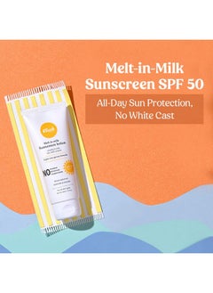 vilvah STORE Vilvah Meltinmilk Sunscreen Spf 50 Pa+++ With Soy Milk Extract Lightweight No White Cast Protects Skin From Dangerous Uva Uvb & Blue Light For Men & Women 60Ml  - Image 2