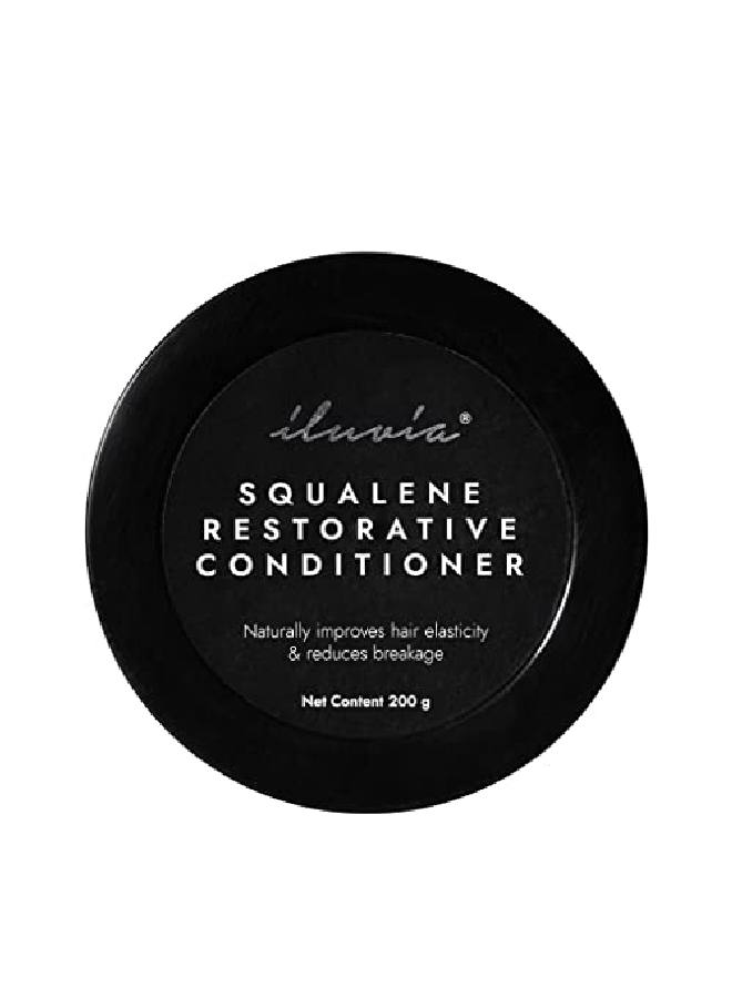 iluvia Squalene Restorative Conditioner For Normal to Oily hair (Organic Oil Based l NonSticky Lightweight formula) 200ML - Image 2