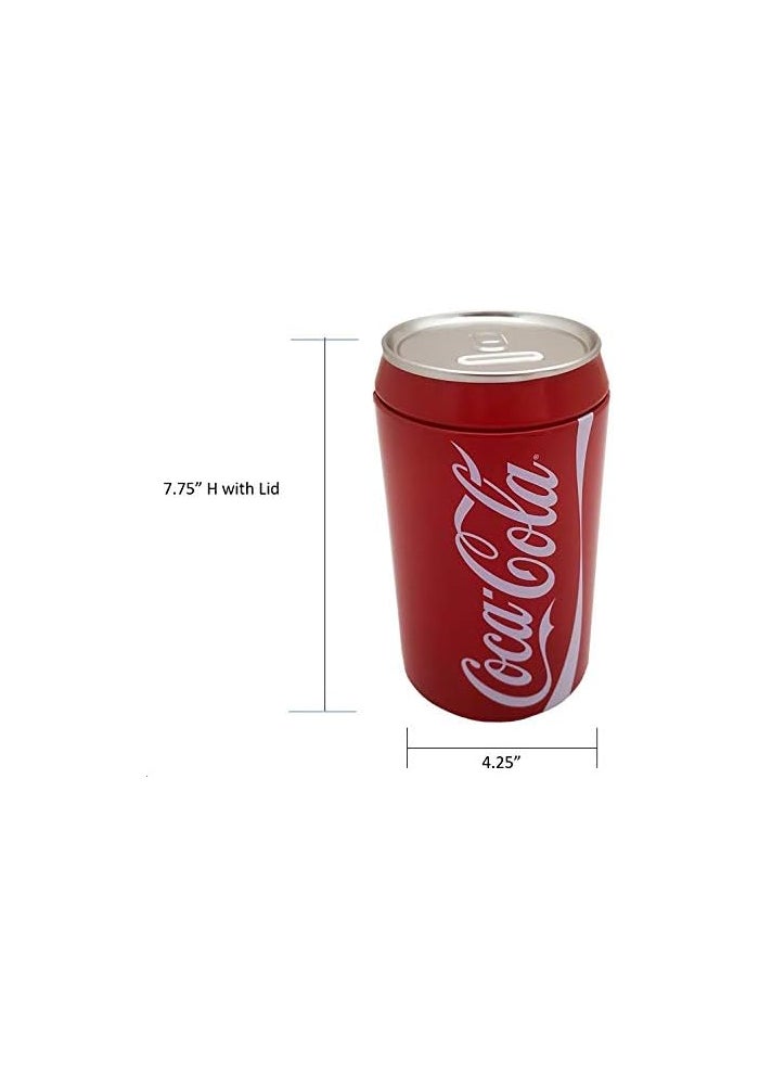 The Tin Box Company Coca Cola Can Bank with Removable Lid - Red - Image 4