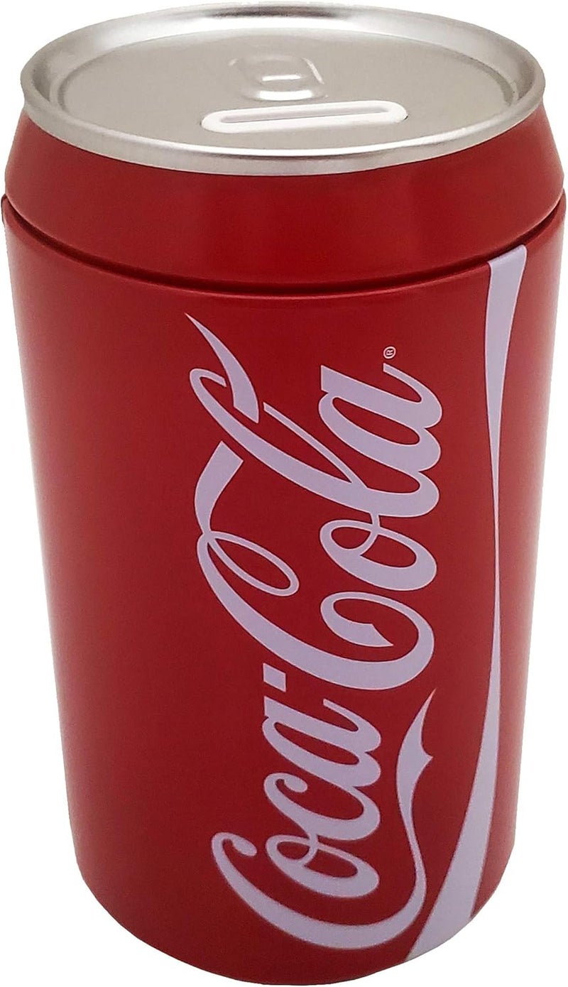 The Tin Box Company Coca Cola Can Bank with Removable Lid - Red - Image 1