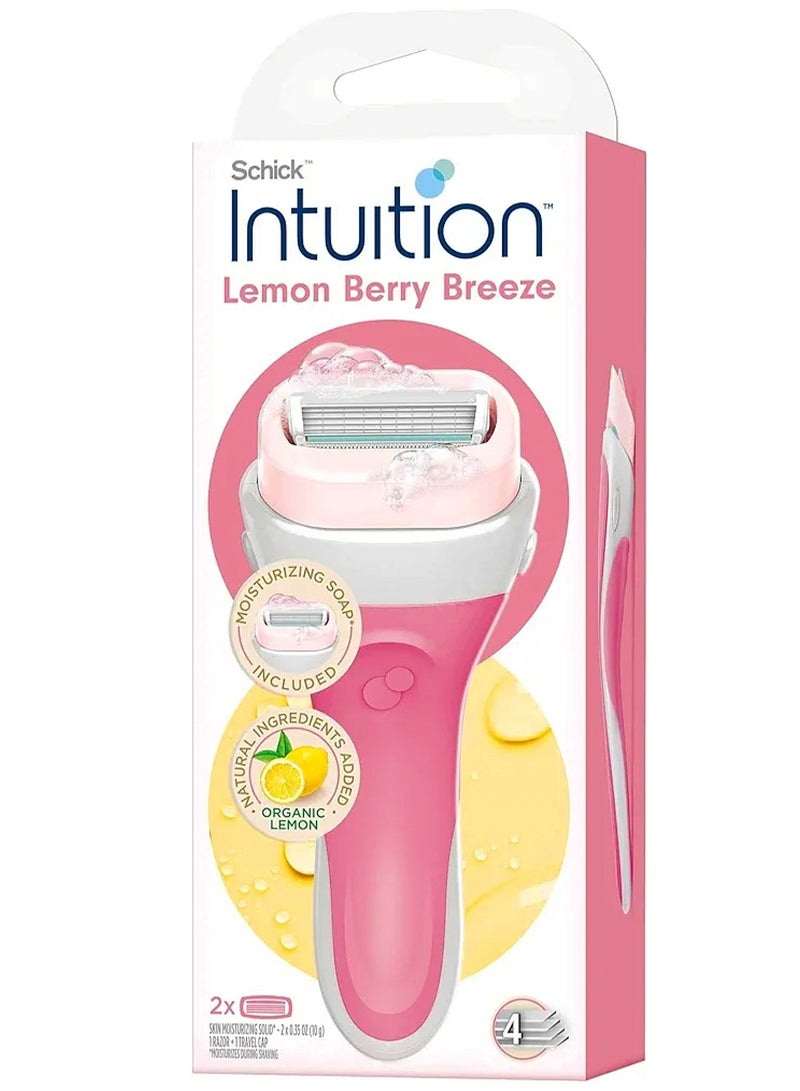 schick Intuition Lemon Berry Breeze Razor - Image 1