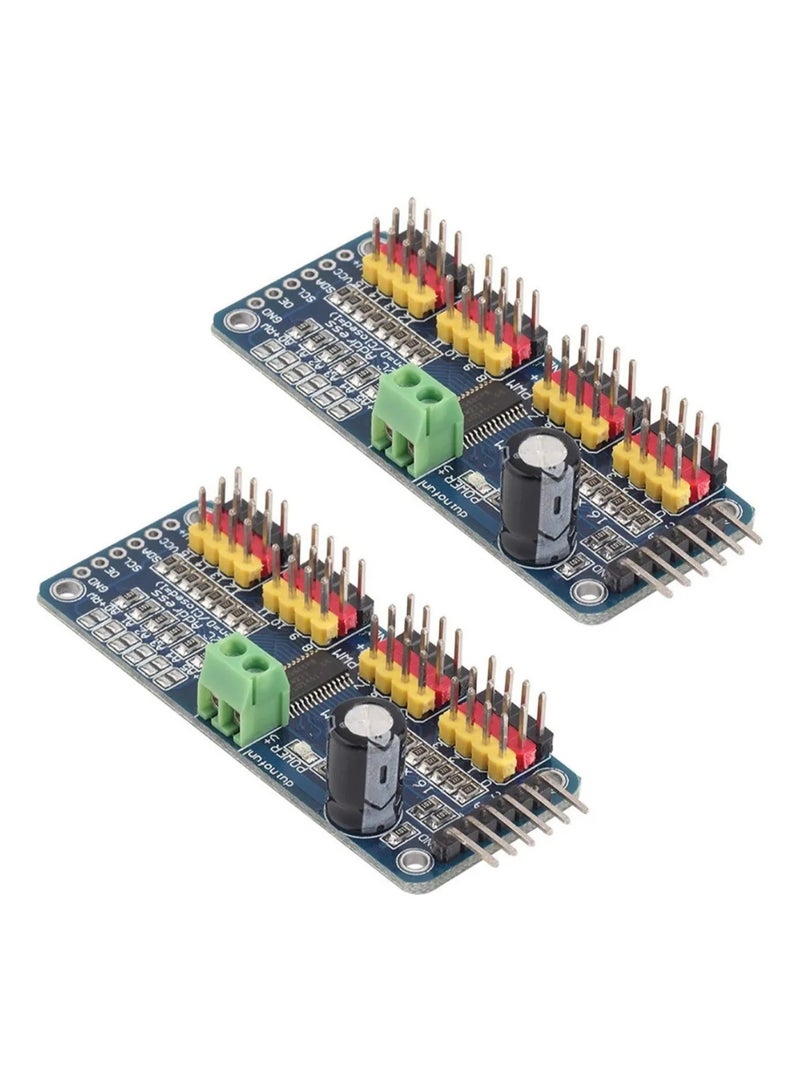 2-Pack PCA9685 16-Channel 12-Bit PWM I2C Servo Driver Module for Arduino Robotics - Image 5