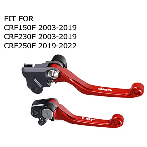 Adsspro Motorcycle Billet Foldable Brake Clutch Lever Handle CNC Aluminum Pivot for CRF150F CRF230F 2003-2020 CRF250F 2019-2022 CRF 230F 230 F 150F 150 250 250F Dirt Pit Bike Motocross Motorbike - Image 2