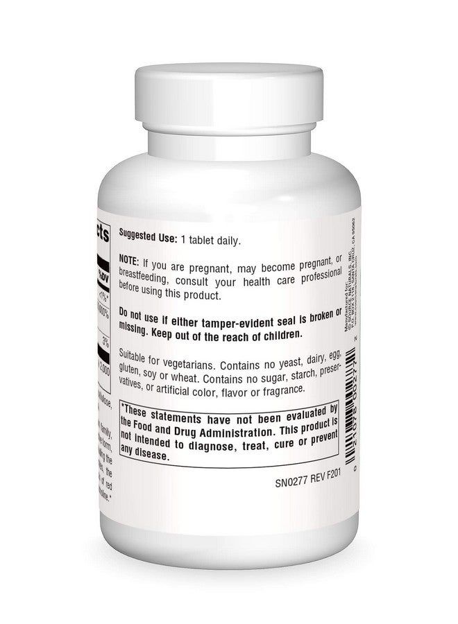 Source Naturals Pantothenic Acid 500 Mg Vitamin B5 Dietary Supplement 100 Tablets - Image 2