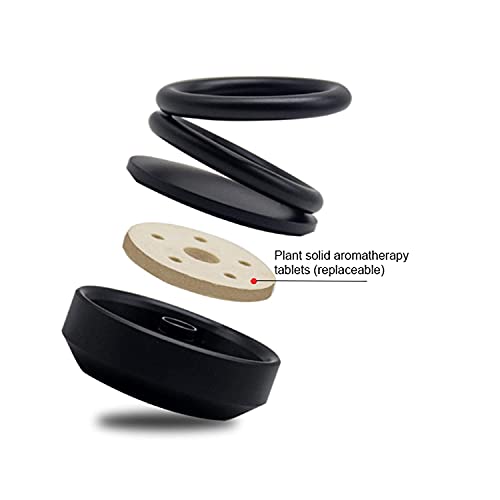 VOILA Air Freshener for Car Solar Perfume Double Ring Rotating Fragrance - Image 2