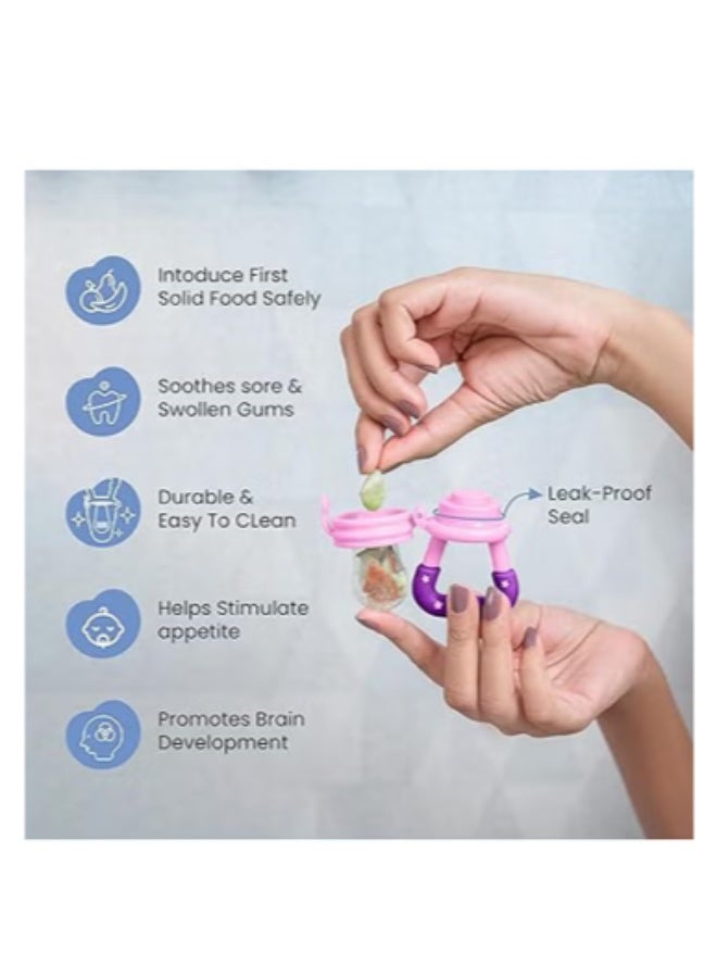 طعام طازج تغذية مصعد سيليكون طفل Teether لعبة للأطفال - متنوعة - Image 3