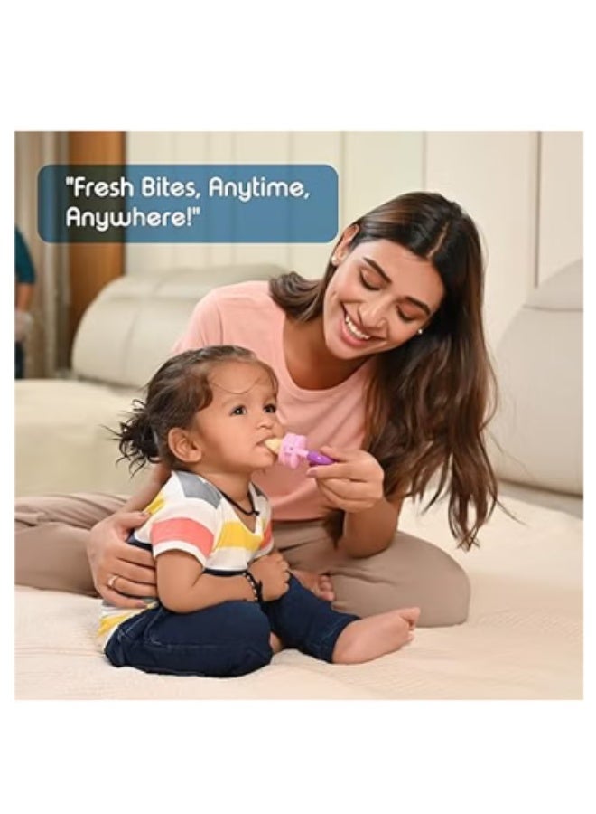 طعام طازج تغذية مصعد سيليكون طفل Teether لعبة للأطفال - متنوعة - Image 5