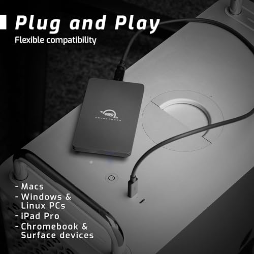 OWC 2TB Envoy Pro FX Portable Rugged External NVMe M.2 SSD Drive Thunderbolt 3, USB3.2 USB-C, up to 2800MB/s speeds, Drop/Shock Resistant Compatible with Mac and PC - Image 5