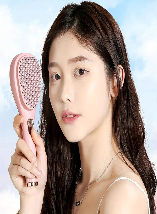 BIRVAN Self-Cleaning Anti-Static Massage Comb, Self Cleaning Hair Brush, Massage Comb For Hair, Retractable Rotary Lift Self-Cleaning Comb, Women's Hair Styling Tool (multicolor) - Image 3