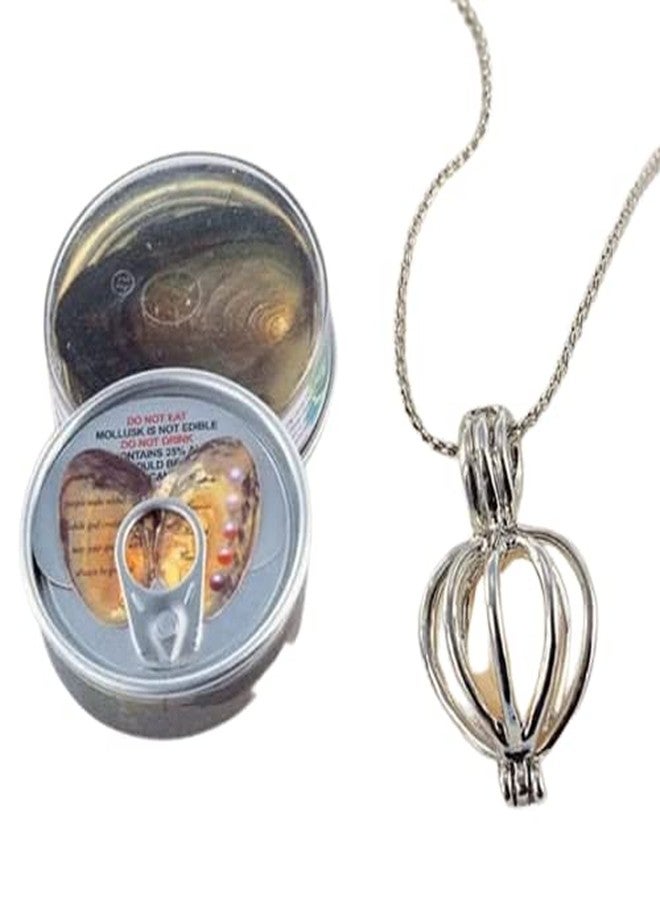 kunya Women Wish Pearl in Oyster Pendant Necklace with Earrings - Valentine Gift (Assorted Colours) - Image 1