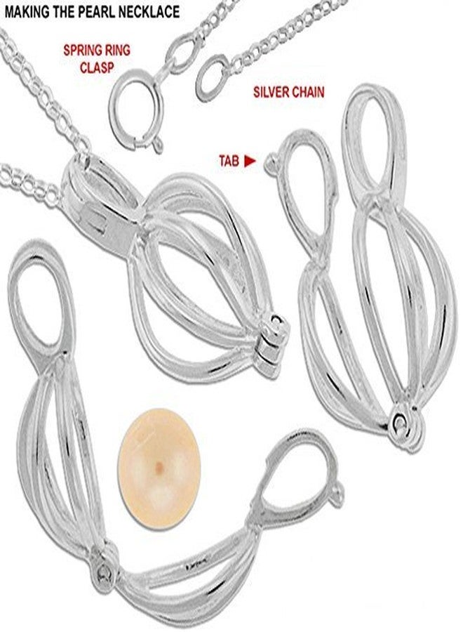 kunya Women Wish Pearl in Oyster Pendant Necklace with Earrings - Valentine Gift (Assorted Colours) - Image 5