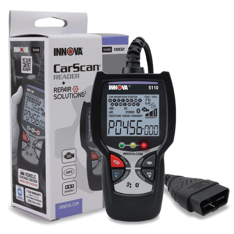 Innova 5110 OBD2 Scanner for EngineABS Codes and Smog Check for 19962023 Vehicles Updates Included Trusted USA Customer Service iPhone Android App with Verified Fixes
