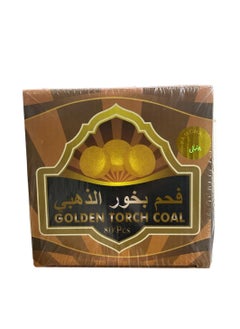 80 Pieces Gold Torch Coal Bakhoor Charcoal