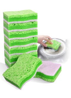 SYOSI 10 Pack Multi-Purpose Sponge Erasers & Heavy Duty Scrub Sponges - Eco-Friendly, Non-Scratch Cleaning Pads for Kitchen, Bathroom, Dishes, Pots, Pans - Safe on Non-Stick Cookware & Household Surfaces  - Image 1