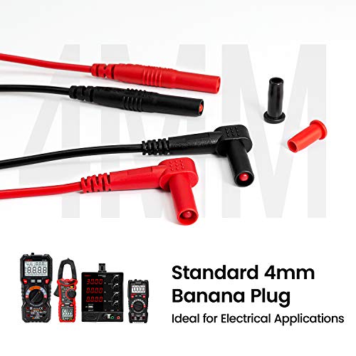 KAIWEETS 23PCS Multimeter Test Leads Kit with Replaceable Precision Probes Set and Alligator Clips, Test Probes, Test Hook, Flexible Wires Professional Kit General Use for Digital Electrical Testing - Image 3