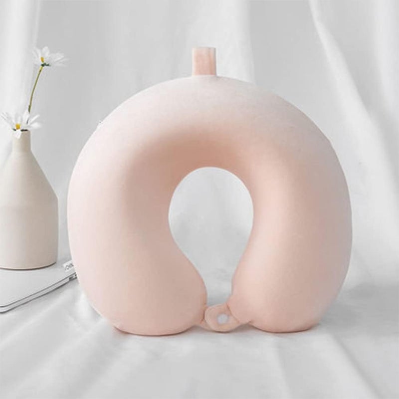 KASTWAVE Travel Pillow, Airplane Neck Pillow for Traveling, 100% Pure Memory Foam U Shaped Neck Pillow, Washable Super Lightweight Portable Headrest Great for Airplane Chair, Car, Home, Office - Image 3
