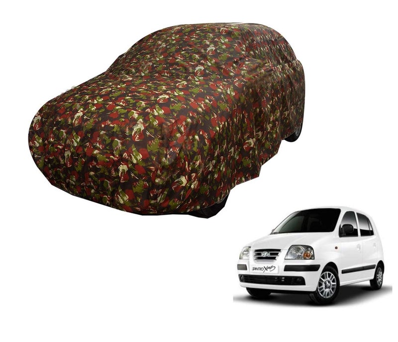 Auto Hub Car Cover Compatible with Hyundai Santroo Xing (Model : 2005-2018) with Weather Proof, Triple Stitched, Santroo Xing Car Cover- Jungle Look - Image 2