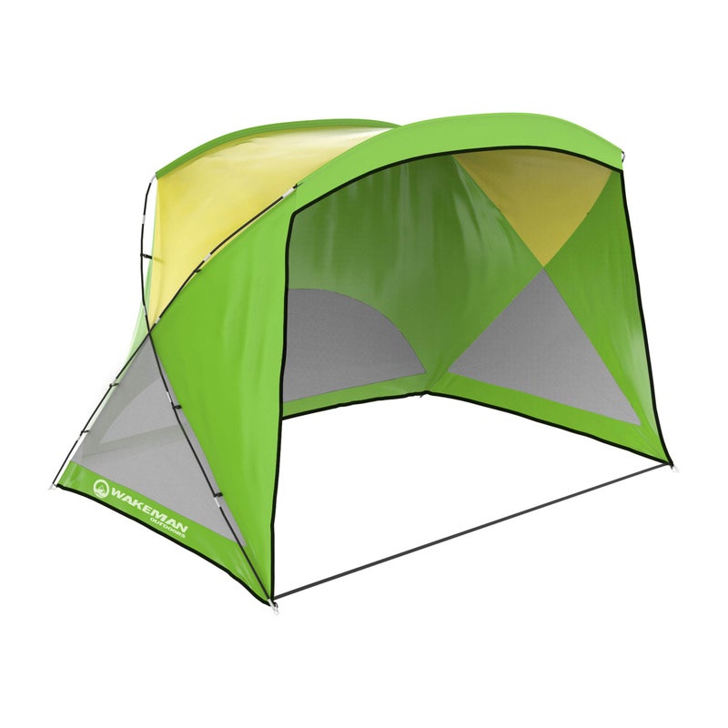 Wakeman Beach Tent Sun Shelter - Sport Umbrella - UV Protection and Water-Resistant with Carry Bag â€“ Shade Canopy for Families by Wakeman Outdoors (Green) - Image 1