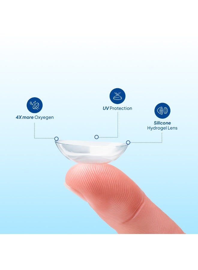 Aqualens 24 H NXT Monthly Disposable Contact Lens with Power(-5.5)(3 Lens/Box) - Image 2