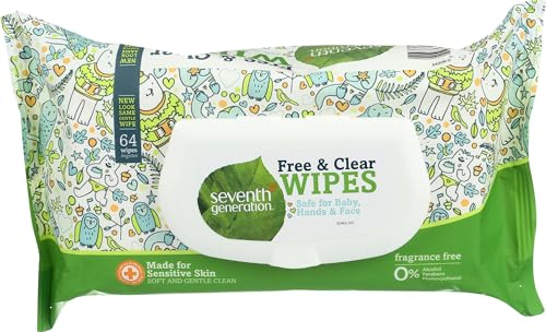 Seventh Generation Baby Wipes, 64 Count - Image 1