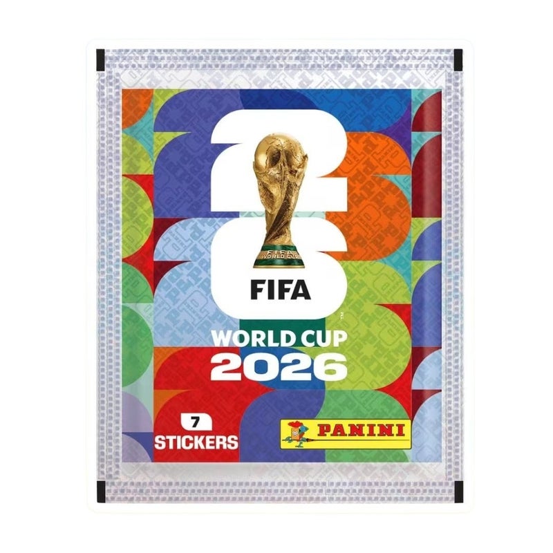 بانيني حزمة ملصقات كأس العالم لكرة القدم 2026 من بانيني — ملصقات تذكارية رسمية للبطولة (25 حزمة) - Image 5