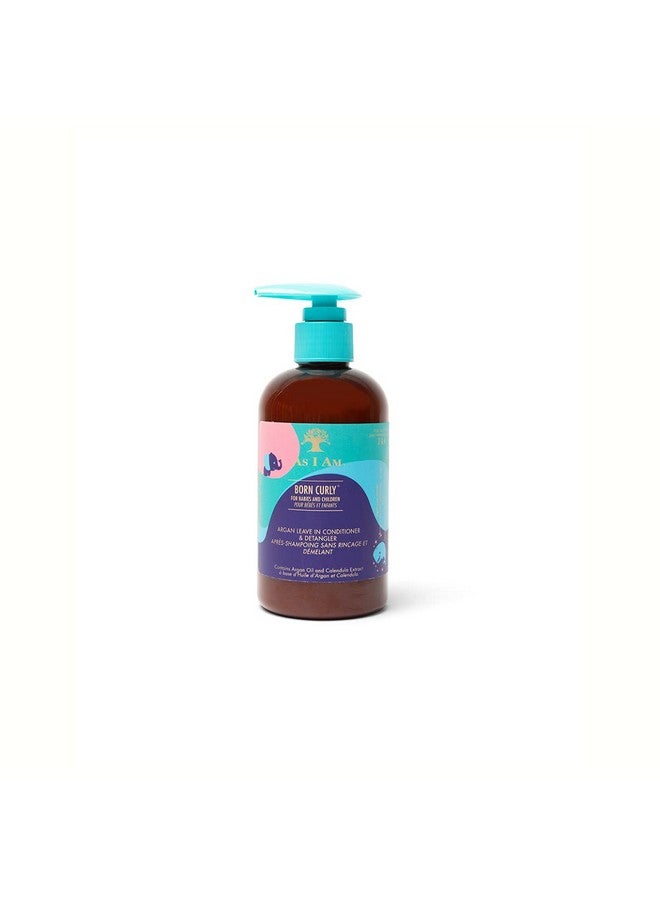 As I Am Born Curly Argan Leave-In Conditioner & Detangler - 8 Ounce - Image 1