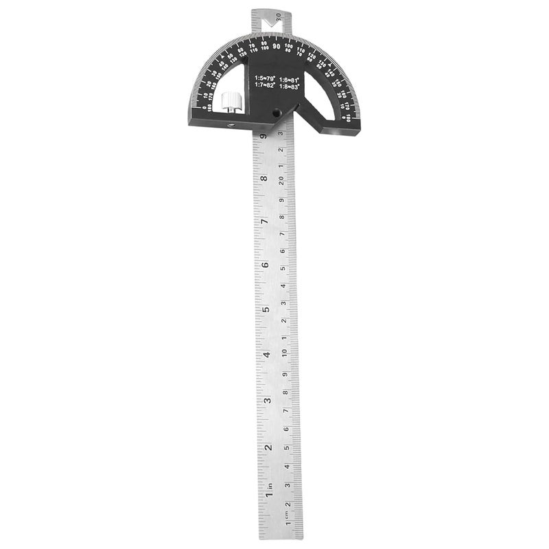 Angles Protractor Square Finder Adjustable Constructions Protractors for Carpenter with 0-180 Degrees Measuring Tool Angles Finder Protractor - Image 1
