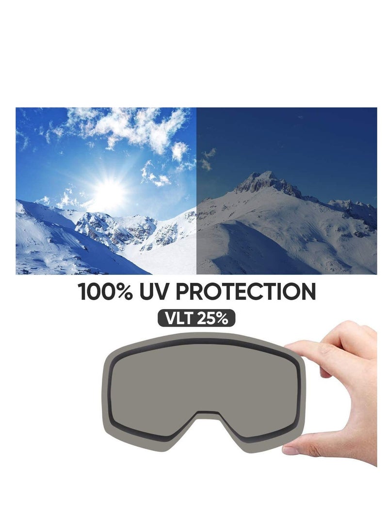 Excefore - Motorcycle Goggles, Dirt Bike Goggles, ATV Racing Motocross Goggle Glasses, UV Protection Windproof Anti Fog Racing Goggles, Racing Helmet Goggles, for Adults Men Women Youth Kids (Green) - Image 1