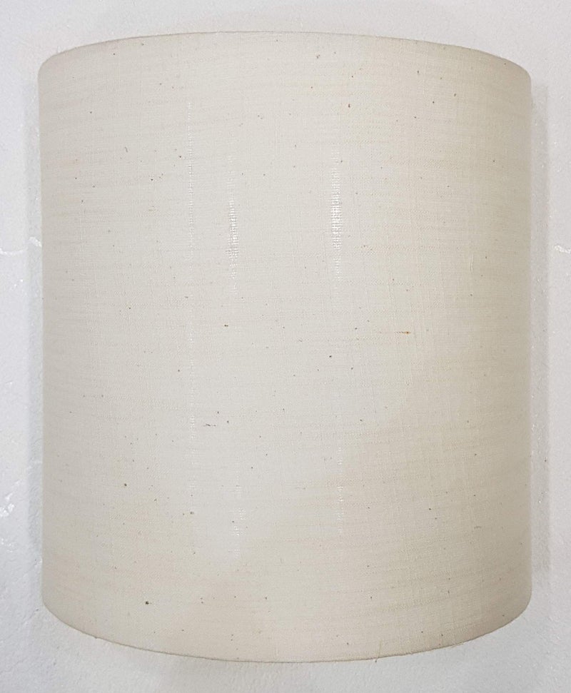 Mufasa Wall Mounted Lamp Lights Half Shade Bedside Fabric Lampshade Sconces- with Holder and Bulb (Cream) - Image 3