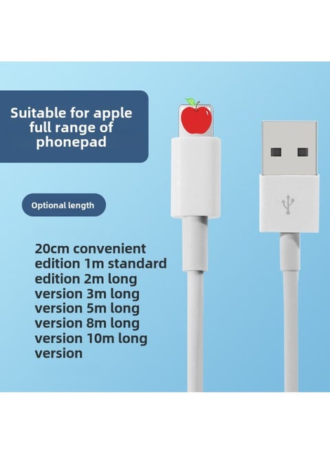 For iphone Fast Charging For Apple Data Cable For huawei Type-c Android Mobile Phone For Apple Charging Cable Factory-Color:1.5 M Data Line-Model:TPE Wire OD3.3 Thick For Apple Interface-(including Packaging)