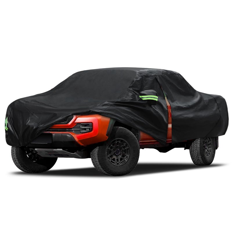 Migaven 6 Layers Car Cover Custom Fit for Toyota Tacoma 2005-2025, Waterproof Full Exterior Cover Rain Sun Protection with Door Zipper - Image 1