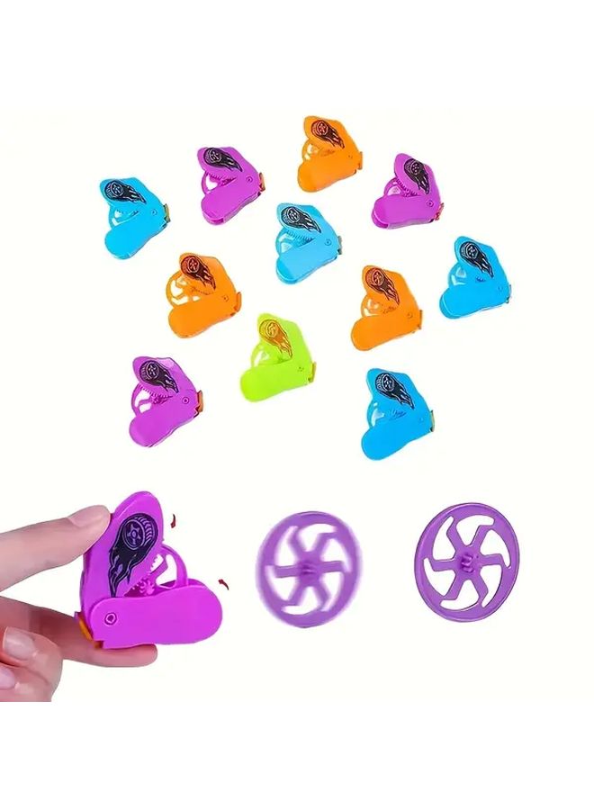 8 قطع ألعاج دوامة صغيرة ملونة دوارة لأطراف حفلات أعياد الميلاد - Image 2