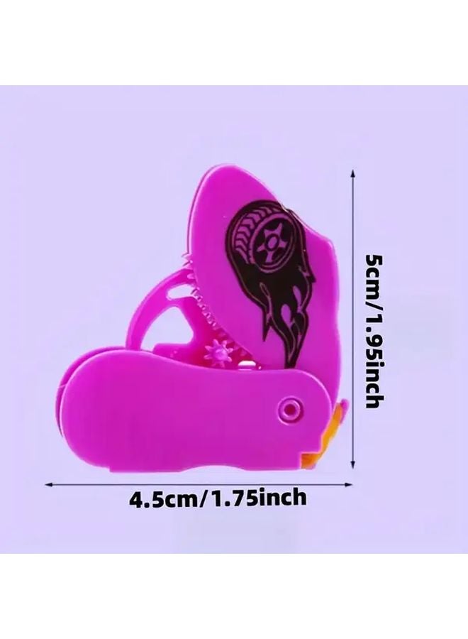 8 قطع ألعاج دوامة صغيرة ملونة دوارة لأطراف حفلات أعياد الميلاد - Image 3