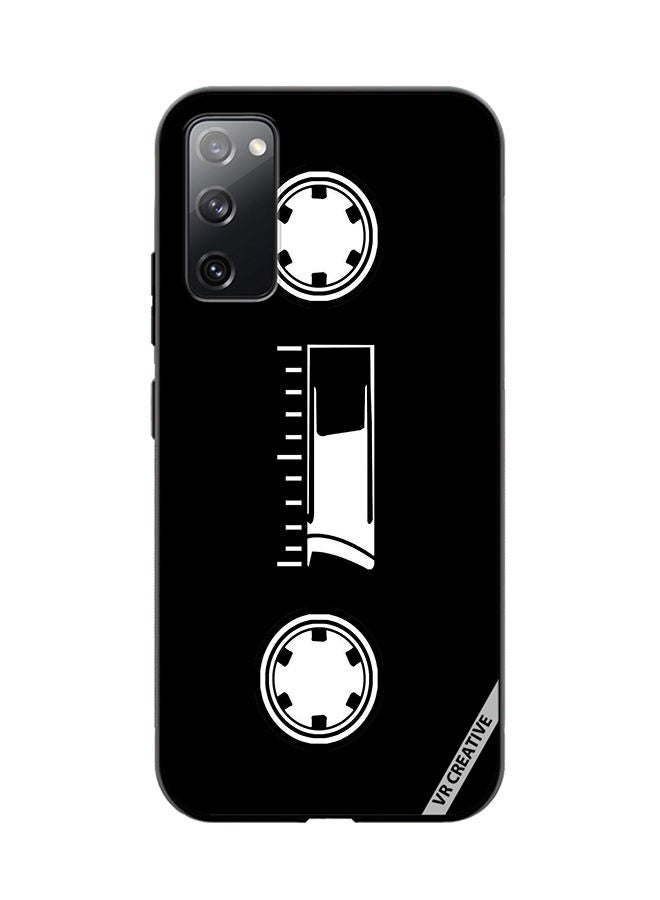VR CREATIVE Protective Case Cover For Samsung Galaxy S20 FE 5G Cassette Tape Design Multicolour - Image 1