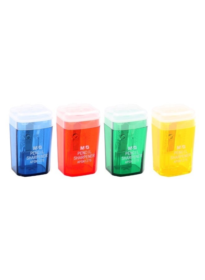 M&G 4-Piece Single Hole Mini Grip Sharpener Multicolour - Image 1