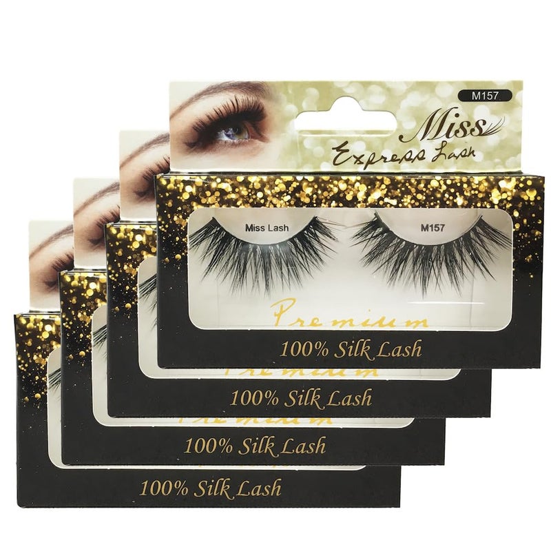 4 PACKS Miss Lashes 3D Volume Tapered False Eyelash Extension