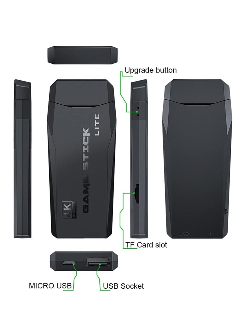 ELTRAZONE Y3 Lite Game Stick Console with Dual 2.4G Wireless Controllers Connnect TV High-definition Output with 64G Card 10000 Games- Usb - Image 4
