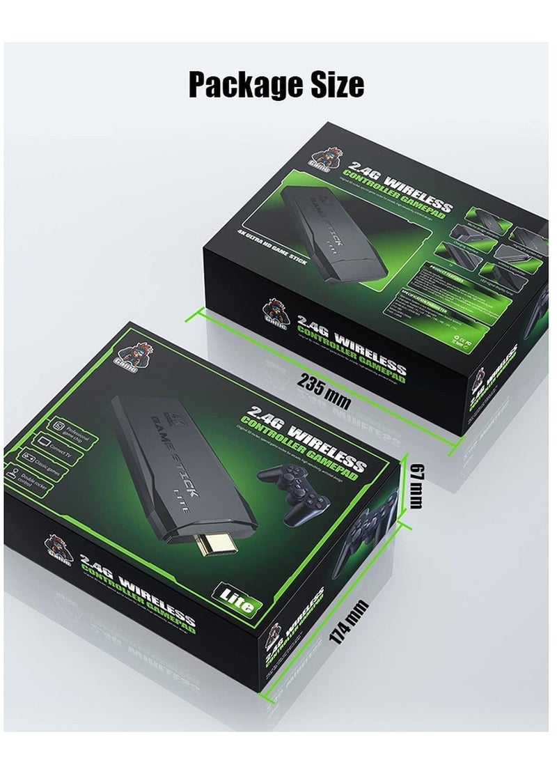 ELTRAZONE Y3 Lite Game Stick Console with Dual 2.4G Wireless Controllers Connnect TV High-definition Output with 64G Card 10000 Games- Usb - Image 3